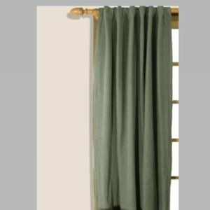 HOMESPUN BACKTAB DOUBLE INSULATED CURTAIN 40" WIDE X 63" LONG SPANISH MOSS